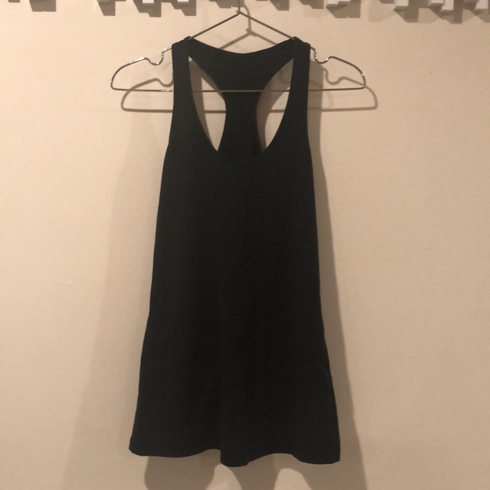 Lululemon Black Tank with Velvet Bow